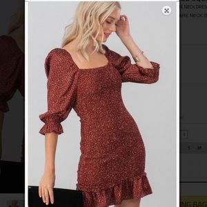 Gorgeous fitted chiffon dress